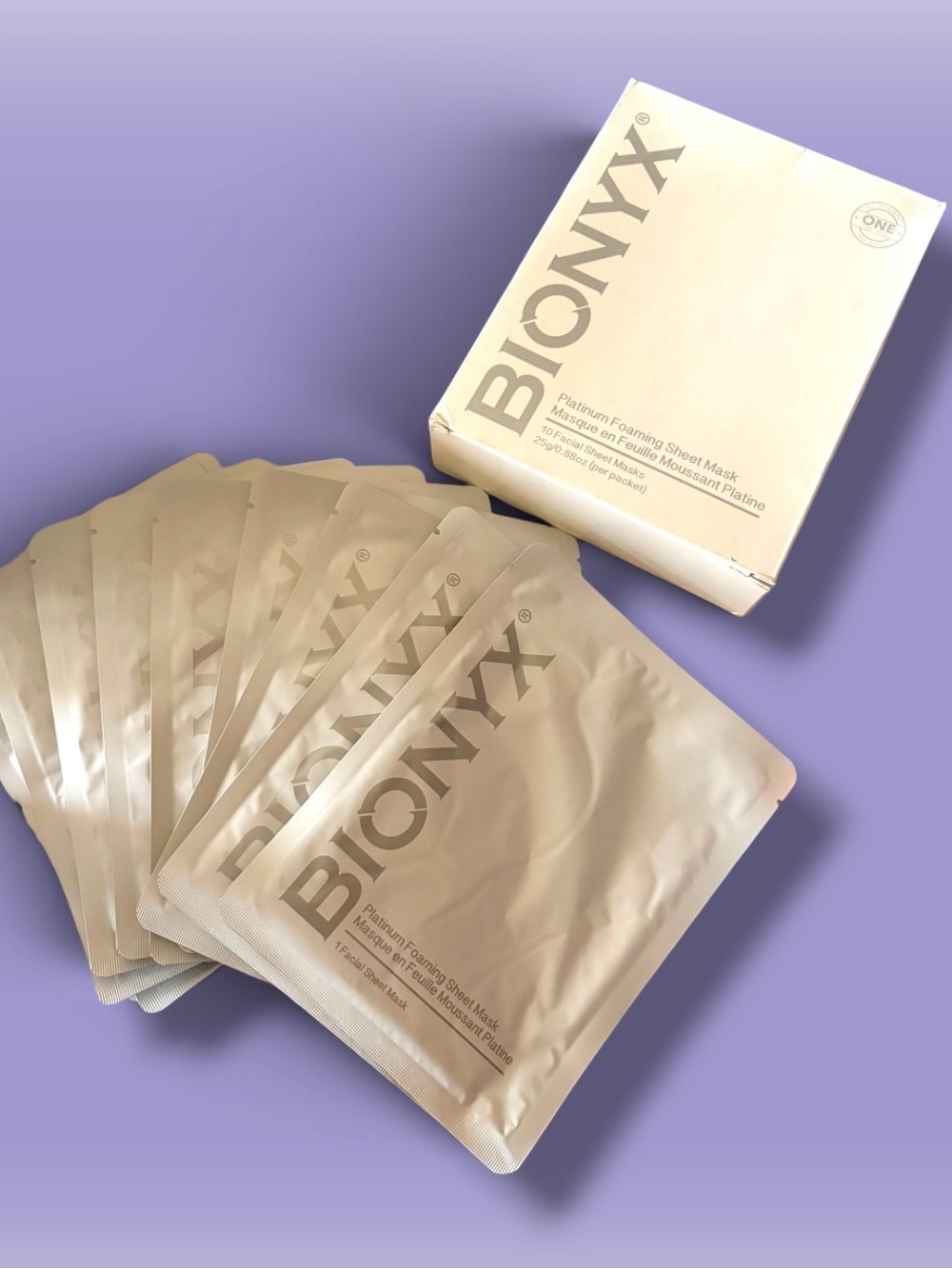 Onyx Platinum Foaming Sheet Mask (Box of 10)
